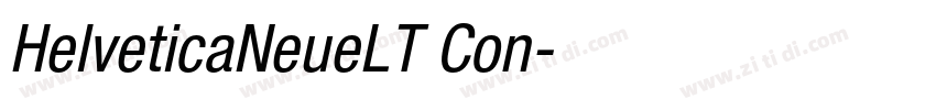 HelveticaNeueLT Con字体转换